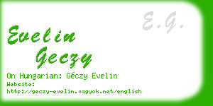 evelin geczy business card